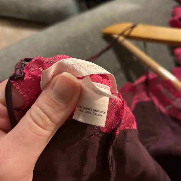 Vintage Victoria’s Secret purple & pink slip mini dress/top - Picture 10 of 15